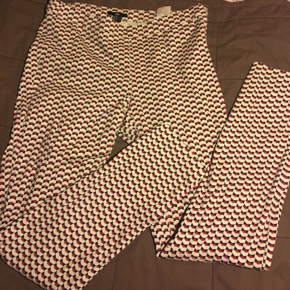 Work pants with a fun pattern